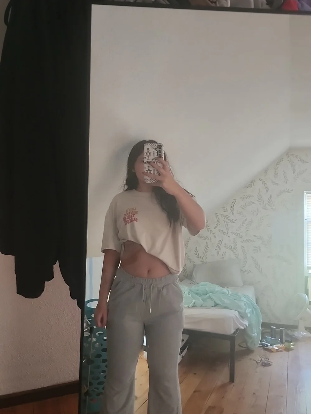 SHEIN Light Gray Kids Flare Sweatpants